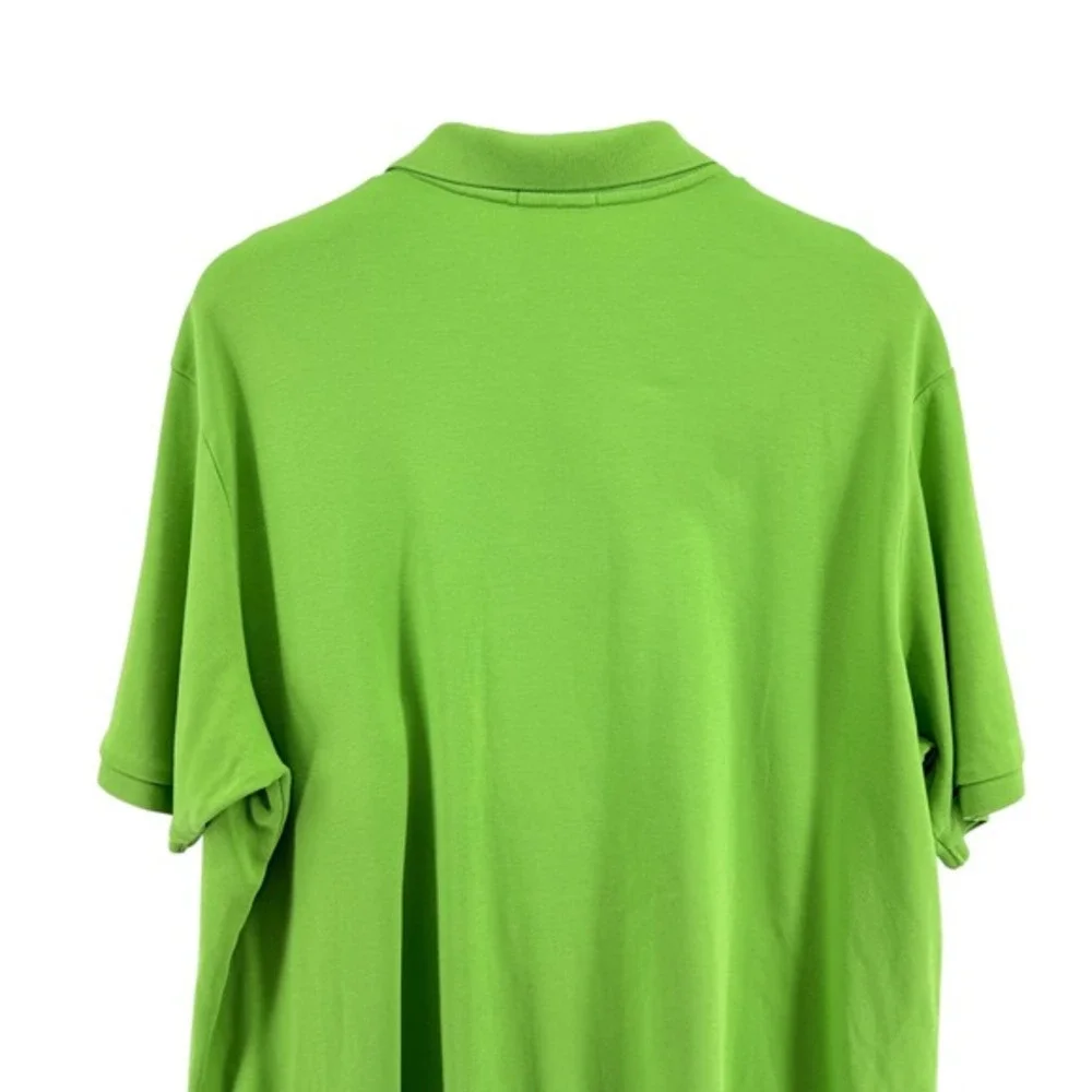 Polo Ralph Lauren Mens 3XB Pre-Owned Jersey Polo Shirt Green Pony Classic‎ Fit